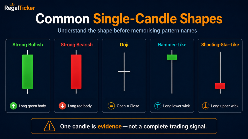 Common single-candle shapes