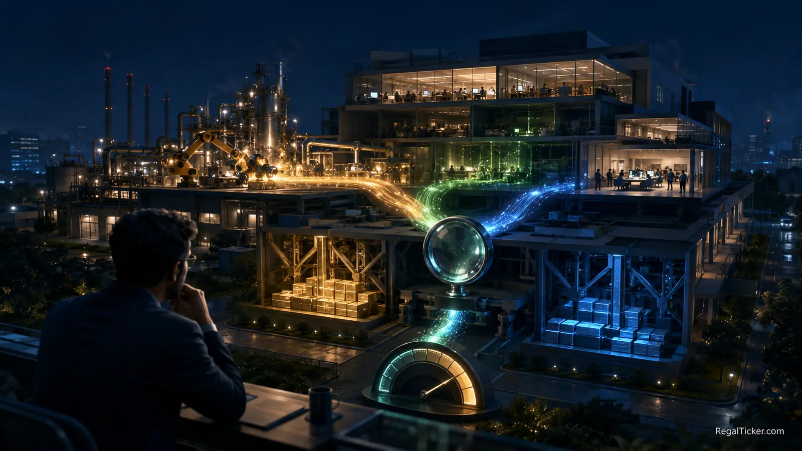 Analyst examining company operations, financial-statement flows, business ratios and valuation through fundamental analysis