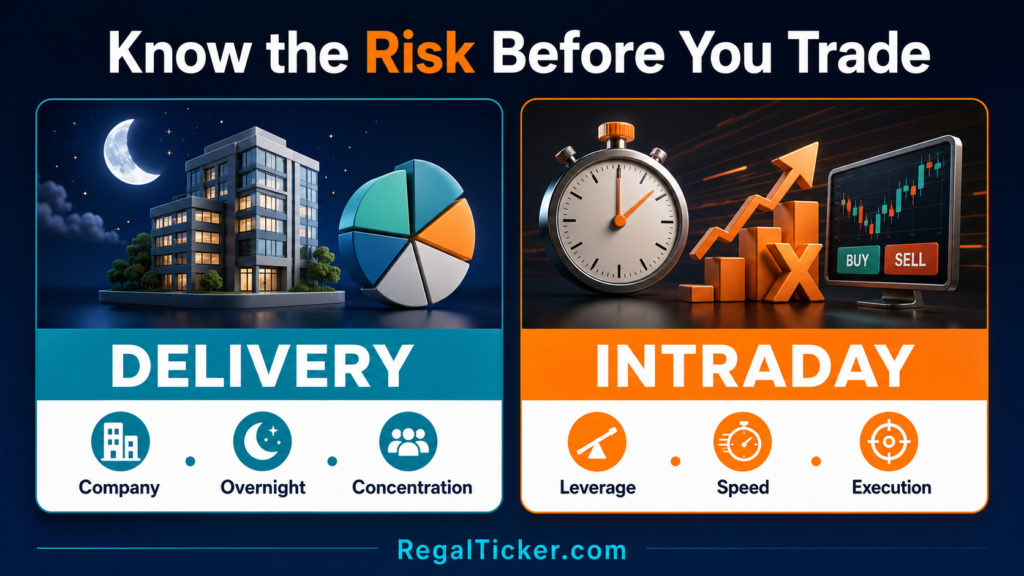 Delivery and intraday trading risk comparison for beginners
