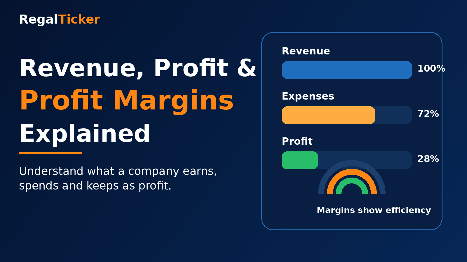 Revenue profit and profit margins explained for beginner investors