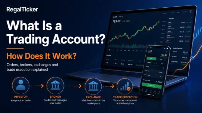 What is a trading account and how orders move through a broker and stock exchange