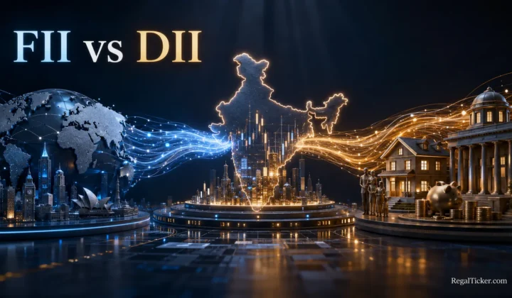 FII vs DII capital flows meeting in the Indian stock market