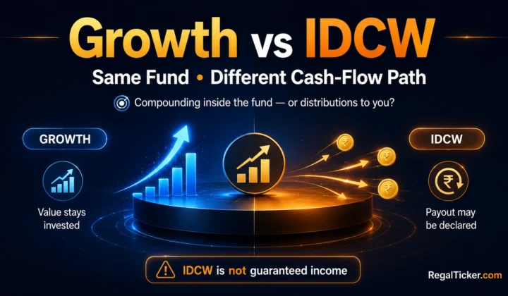 Growth vs IDCW mutual funds explained through compounding, cash distribution, NAV and investor choice