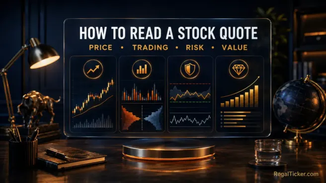 How to read a stock quote in India using price trading risk and valuation fields