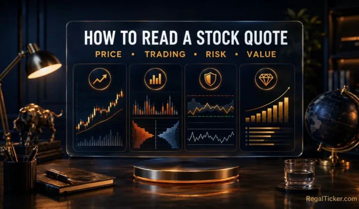 How to read a stock quote in India using price trading risk and valuation fields
