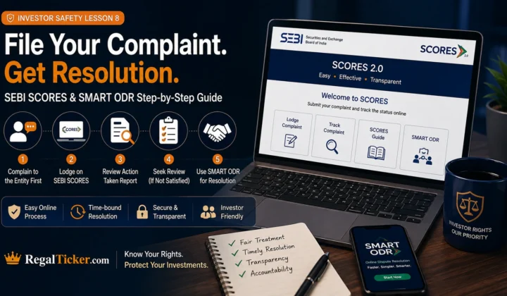 Indian investor preparing documents to file a securities-market complaint through SEBI SCORES and SMART ODR