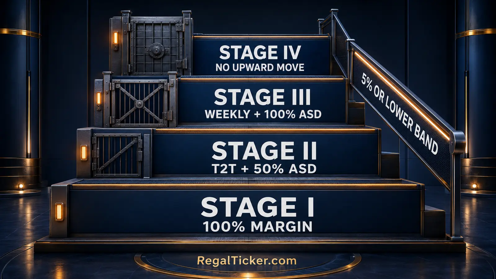 Current four stage GSM framework with margin trade to trade ASD and weekly trading controls