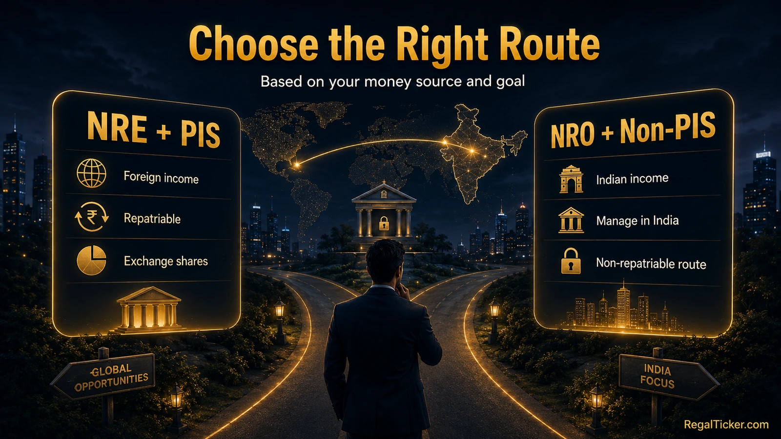 Comparison of NRE repatriable PIS route and NRO non-repatriable NRI investing route