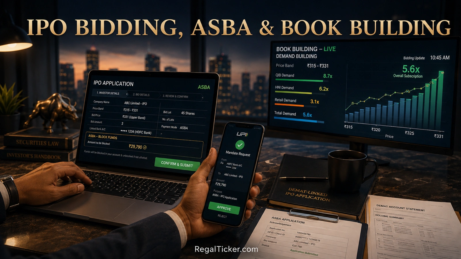 SEBI review process followed by RHP filing and announcement of IPO price band