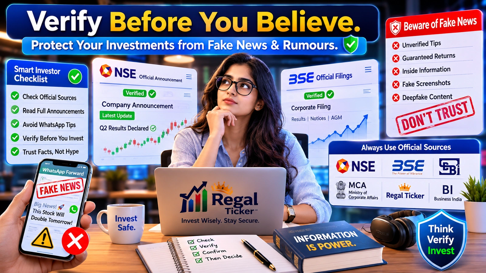 Viral market rumour compared with an official exchange clarification confirming, denying or qualifying the news