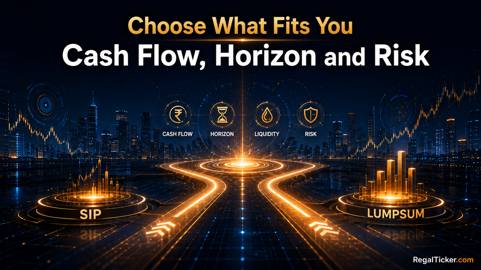 SIP or lumpsum decision based on cash flow, horizon, liquidity and risk