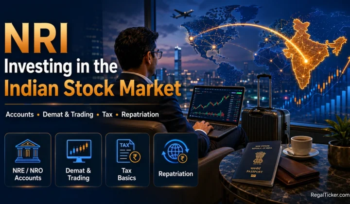 NRI investor learning how to invest in the Indian stock market using NRE or NRO banking, Demat and trading accounts, tax planning and repatriation