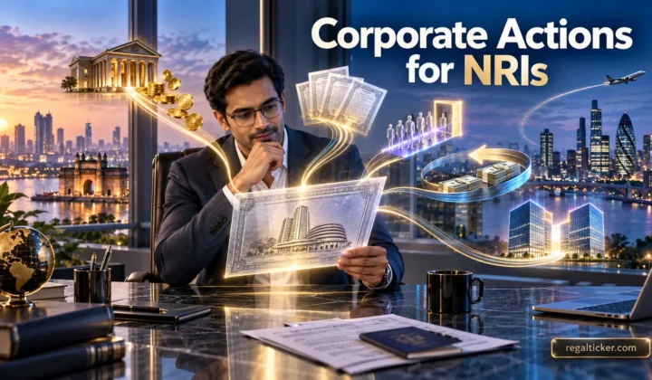 NRI investor managing Indian share dividends bonus rights buybacks tax and repatriation across an international portfolio