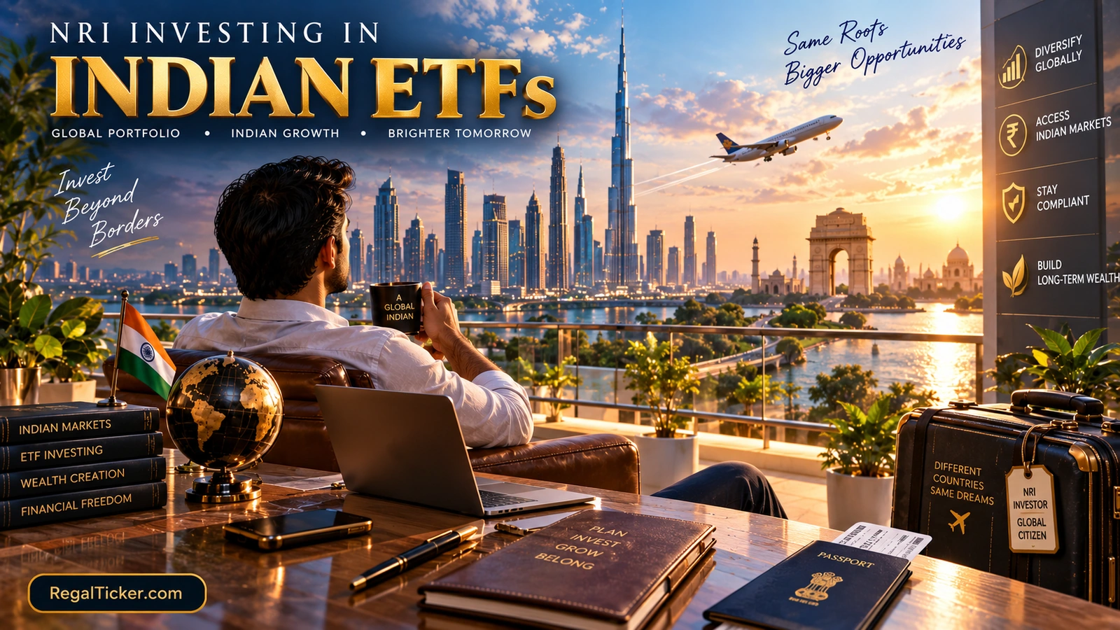 NRI investor planning India-listed ETF investment through Demat NRE or NRO route with tax and repatriation considerations