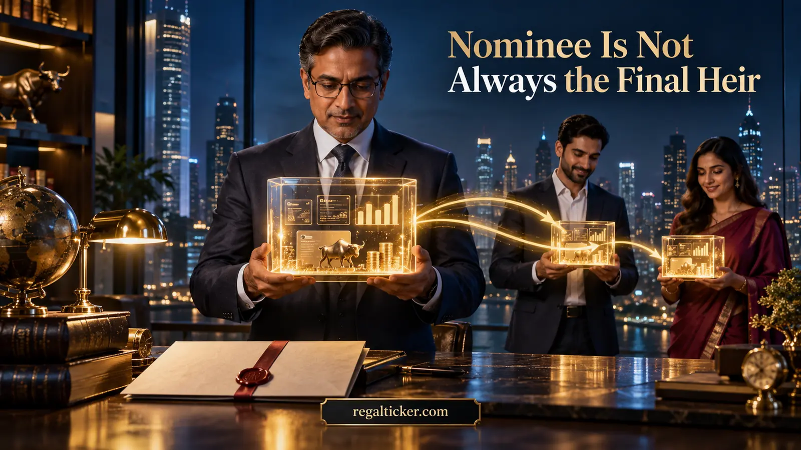NRI family distinguishing a Demat nominee who receives securities as trustee from the legal heirs who inherit beneficial ownership