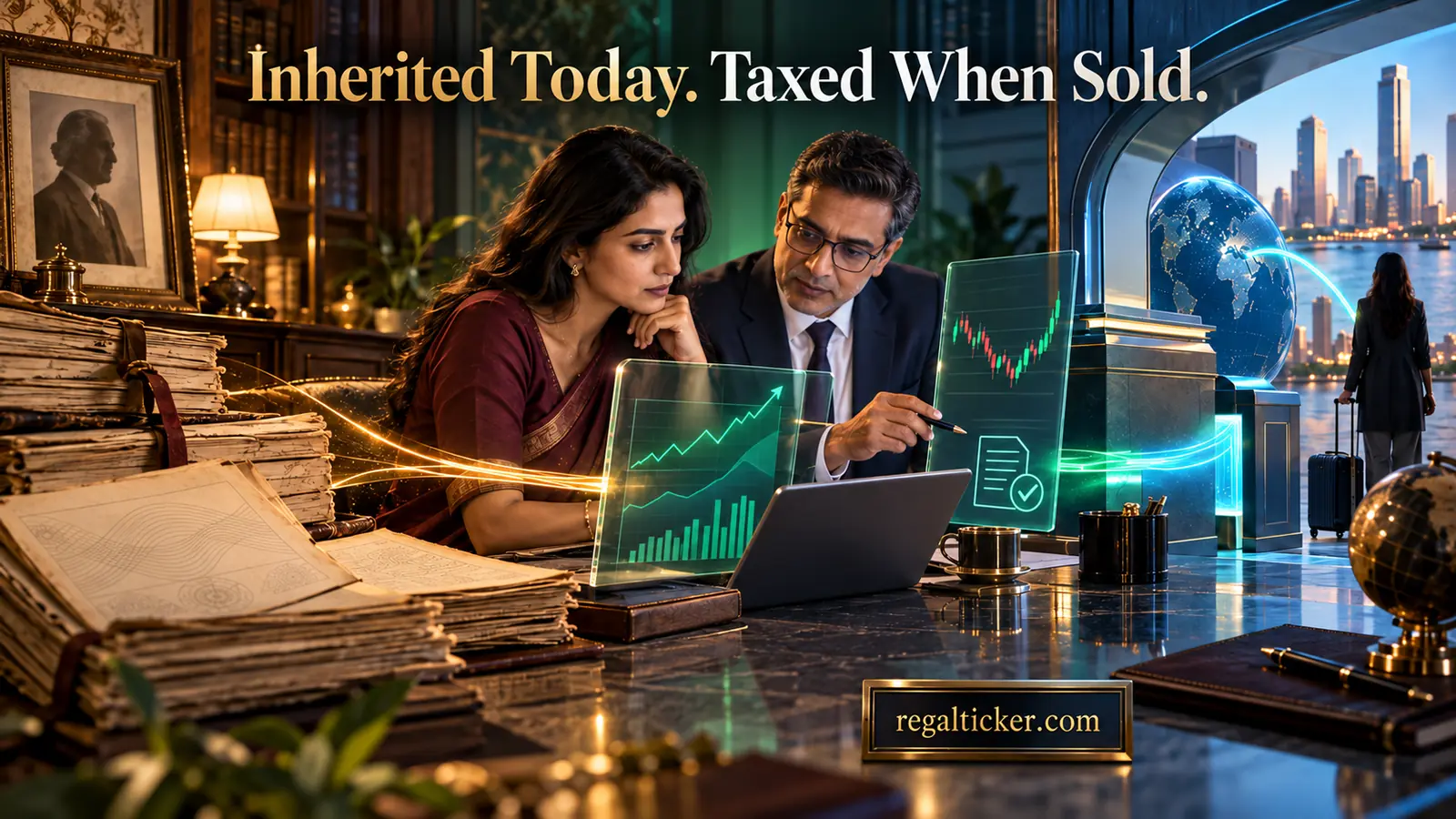 NRI tracing inherited Indian investments from previous owner cost and holding period through later sale tax NRO credit and overseas remittance
