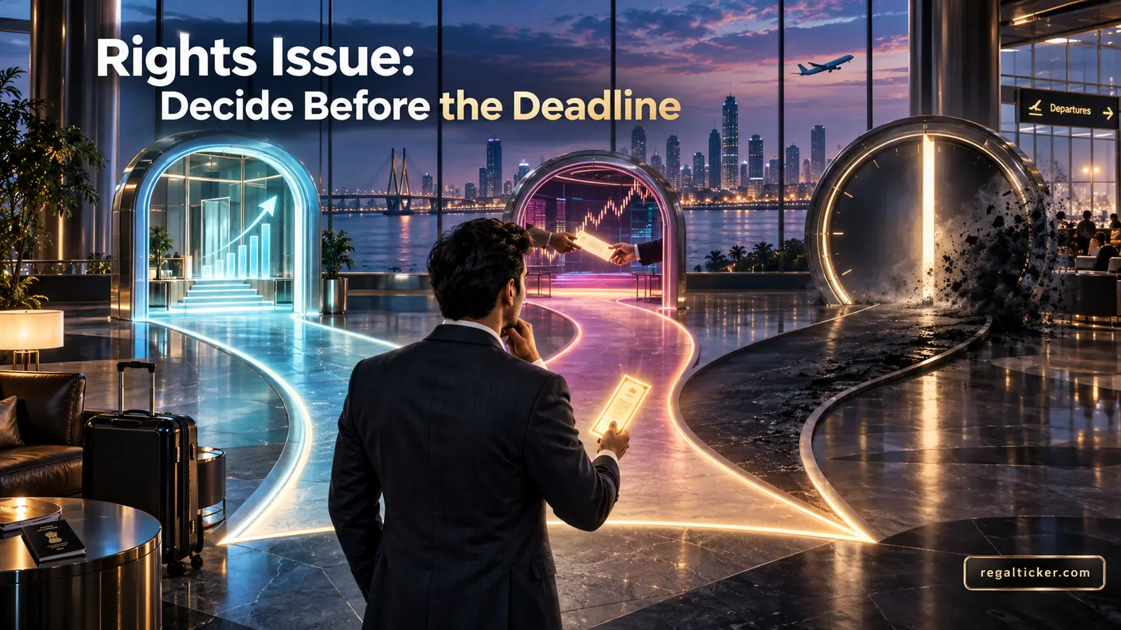 NRI choosing whether to subscribe sell or let an Indian rights entitlement lapse before the issue deadline