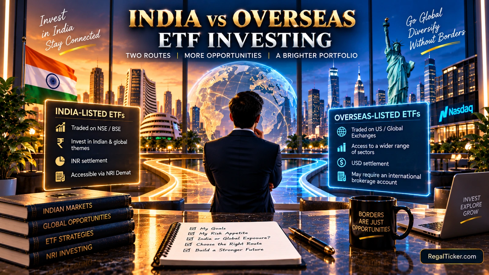 US and Canada based NRI comparing India-listed ETF with locally listed India exposure ETF and home-country tax rules