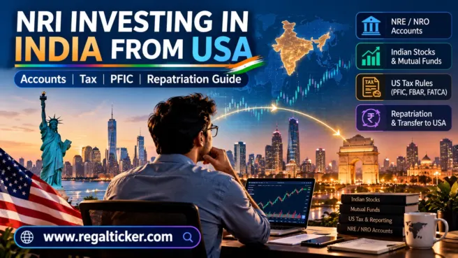NRI investing in India from USA guide covering NRE and NRO accounts, Indian investments, PFIC, FBAR, FATCA and repatriation